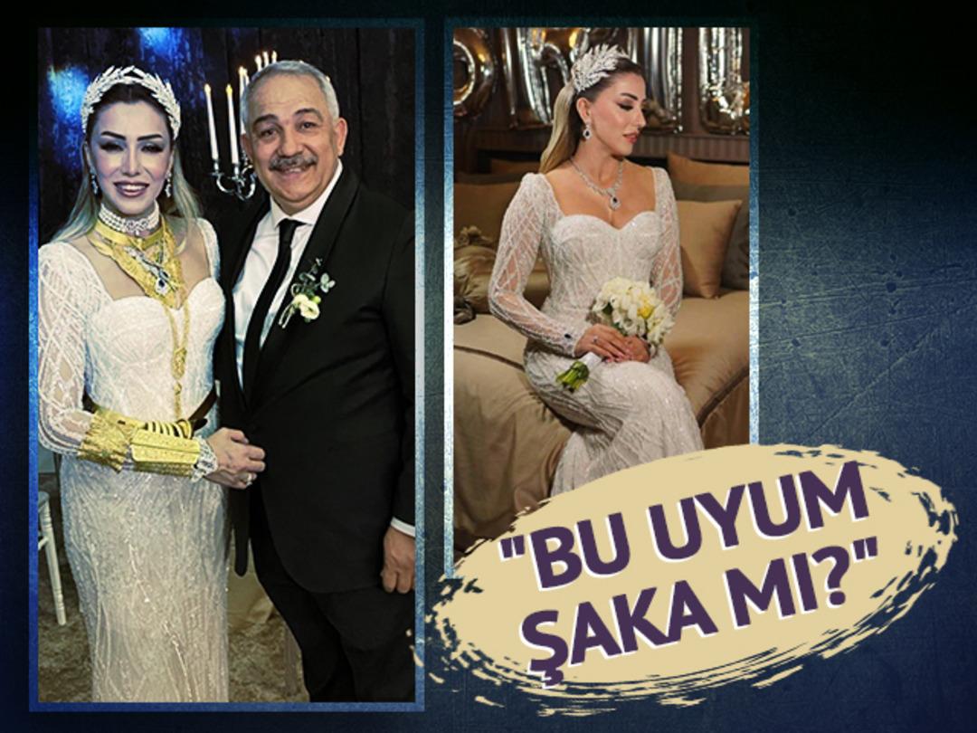 Gerdanlığı, kolunu kaplayan bilezikleri, kemeri... Baştan ayağa her şeyi altın! Depremde eşini ve oğlunu kaybeden AK Partili Murat &Ccedil;etin, 20 yaş k&uuml;&ccedil;&uuml;k Naz Akdoğan'la evlendi... G&ouml;rkemli d&uuml;ğ&uuml;n&uuml;n her detayı olay