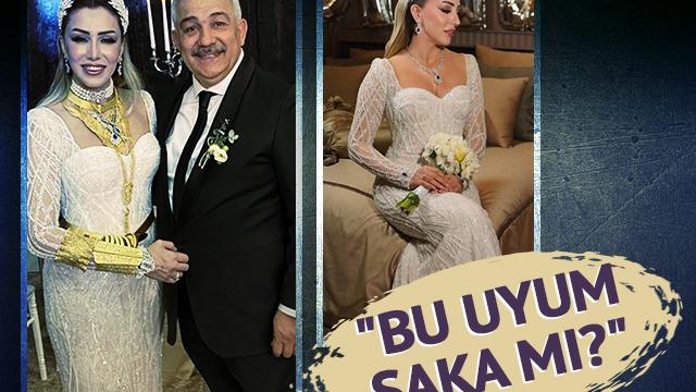 Gerdanlığı, kolunu kaplayan bilezikleri, kemeri... Baştan ayağa her şeyi altın! Depremde eşini ve oğlunu kaybeden AK Partili Murat Çetin, 20 yaş küçük Naz Akdoğan'la evlendi... Görkemli düğünün her detayı olay