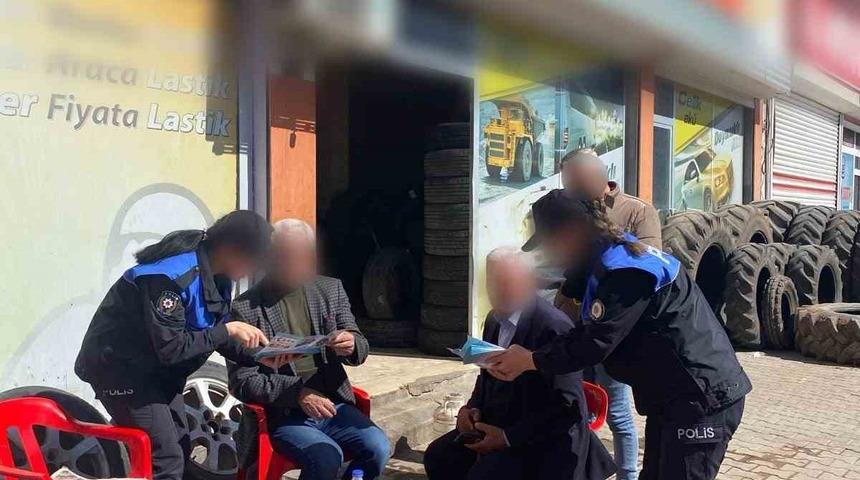Mardin’de polis ekipleri dolandırıcılığa karşı vatandaşları bilgilendirdi