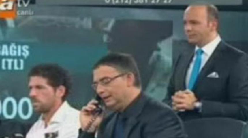 ATV'nin yardım gecesinde şok telefon!