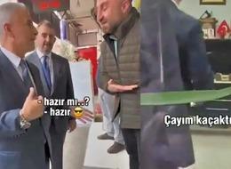 Esnaf ziyaretinde ilginç anlar! Ticaret Bakanı Ömer Bolat'a 'kaçak çay' ikram etti: 'Bu söylenir mi ya?'
