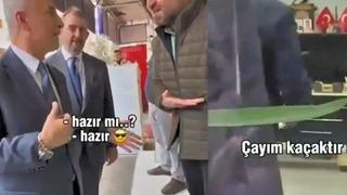Esnaf ziyaretinde ilginç anlar! Ticaret Bakanı Ömer Bolat'a 'kaçak çay' ikram etti: 'Bu söylenir mi ya?'