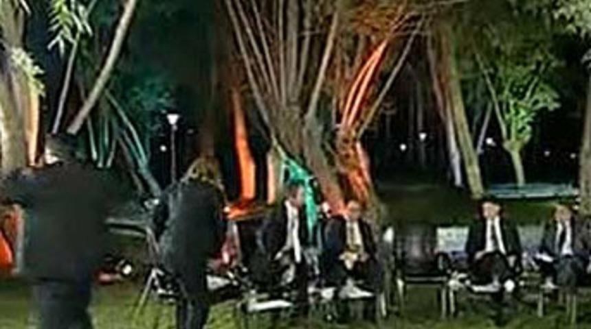 Canlı yayında kriz