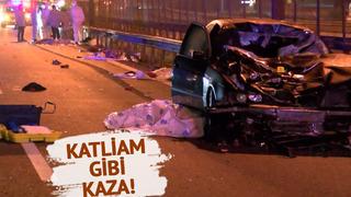 TEM'de korkunç kaza! Karşıdan karşıya geçiyorlardı... Araçla aralarına daldı, bir aileyi yok etti: 5 ölü!