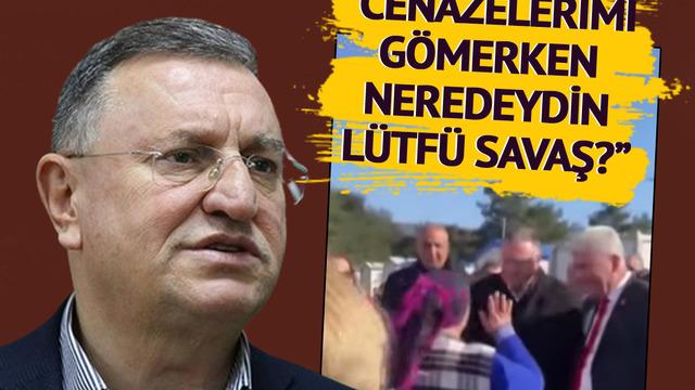 Lütfü Savaş ne diyeceğini bilemedi! Hatay'daki depremzede kadından tepki: Ben cenazelerimi gömerken sen neredeydin?
