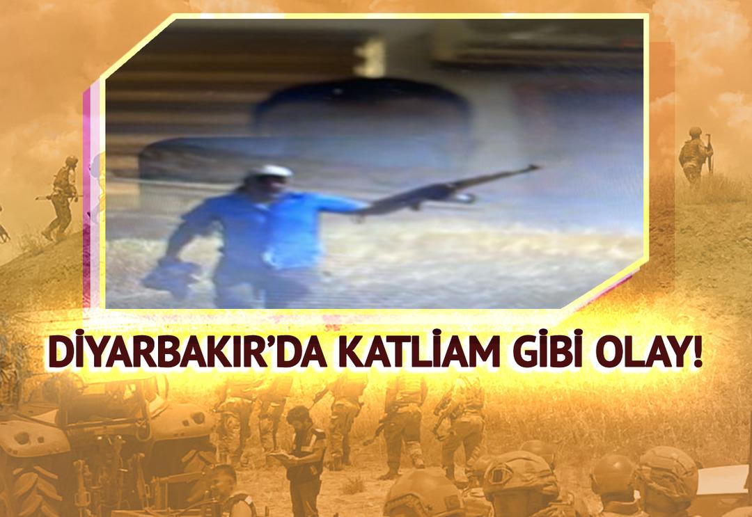 Diyarbakır'da vahşetin g&ouml;r&uuml;nt&uuml;leri: Yanan tarlada uzun namlulu silahlarla ambulansa yol g&ouml;stermişler! 9 kişinin &ouml;ld&uuml;ğ&uuml; aile &ccedil;atışması...