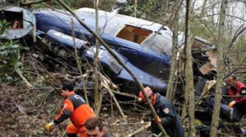 Bursa'da helikopter düştü!