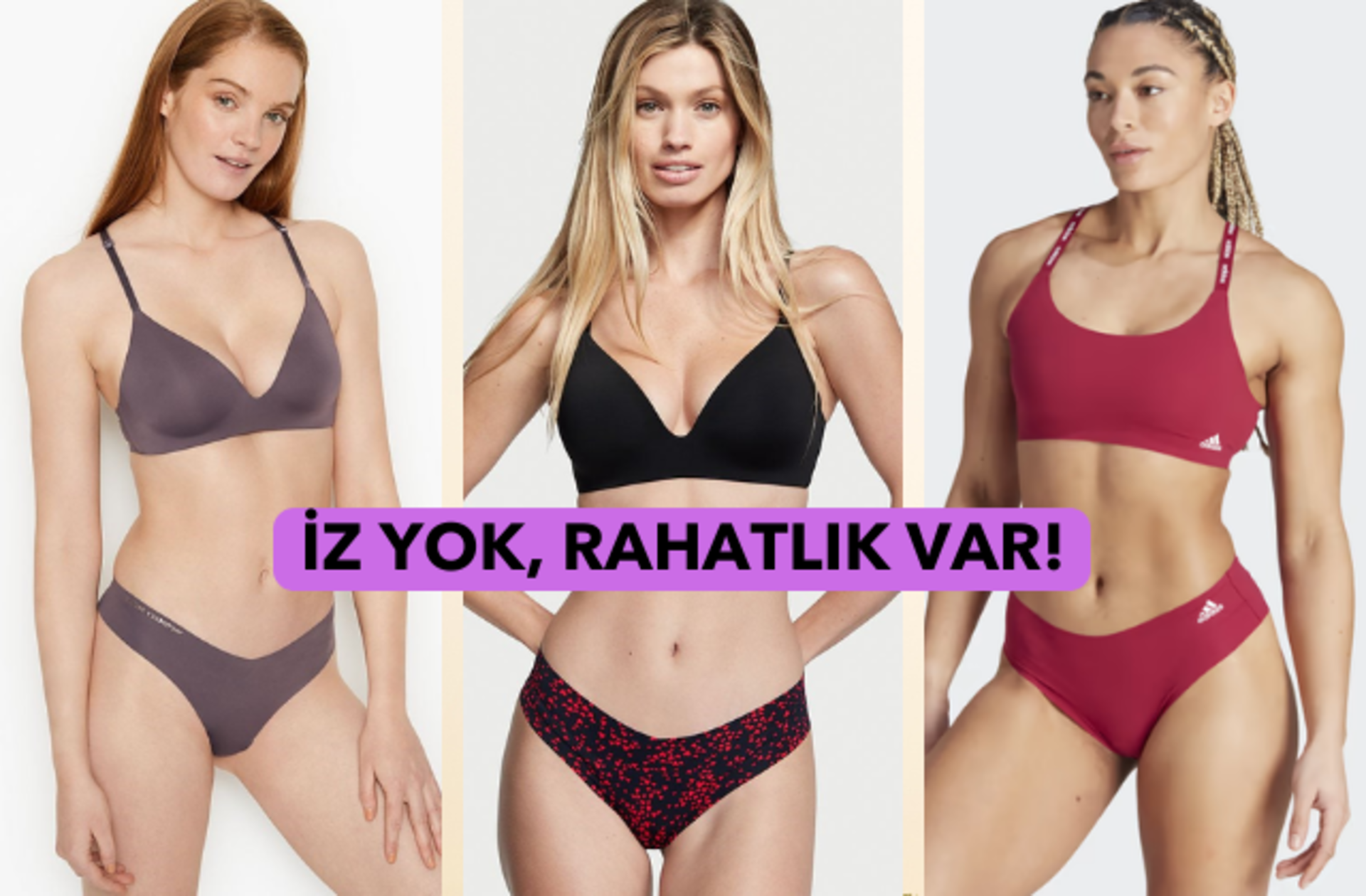 Kullanan kadınların favorisi haline gelen lazer kesim iç çamaşırları