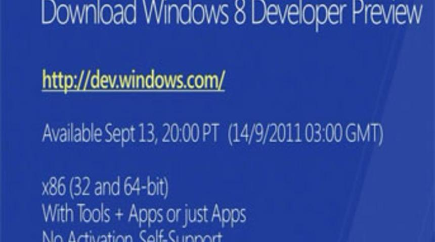 Windows 8&rsquo;i buradan indirebilirsiniz