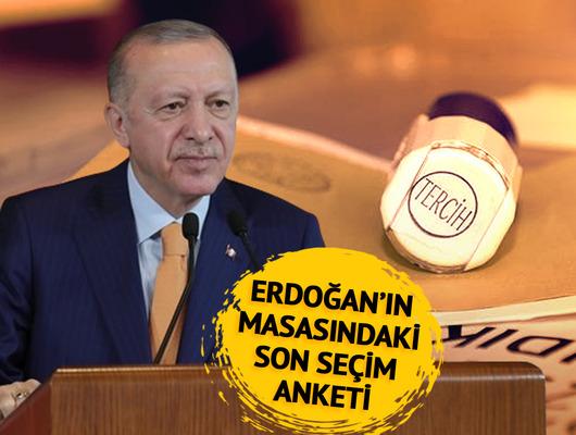 Erdoğan'ın masasındaki son seçim anketi: 'Alacağımız gözüküyor'
