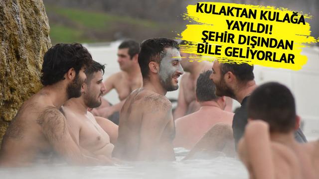 'Kazı yapılırken bir anda topraktan fışkırdı' Akın akın geliyorlar! Şifa bulanlar var 'Ücretsiz olmasından çok memnunuz'