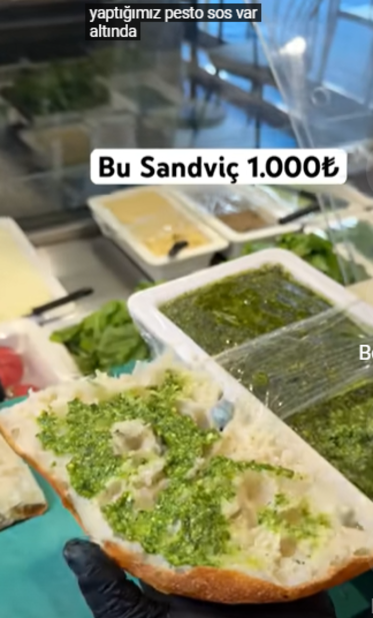 İzmir'deki 1000 liralık sandviç gündem oldu!  İçindekiler bilindik fiyatı şaşırtıcı: Kuzu kulağı, slayze domates...  G2