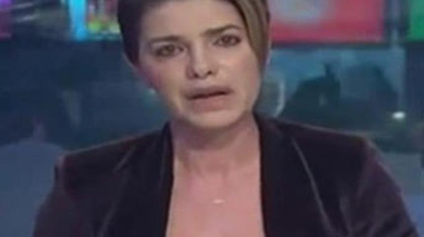 Spiker canlı yayında gözyaşlarına boğuldu