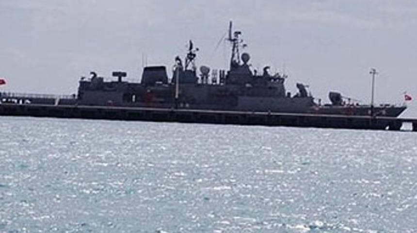 Savaş gemimiz Akdeniz'de