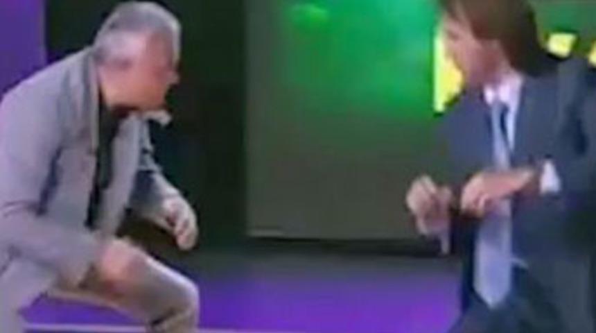 Canlı yayında yumruklu kavga!