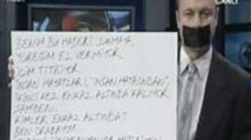 Ana haber b&uuml;lteninde g&ouml;r&uuml;lmemiş protesto