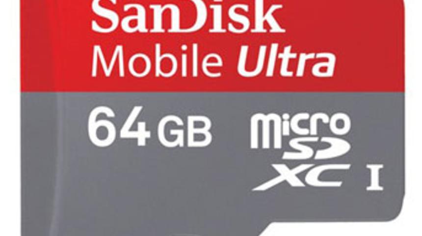 SanDisk&rsquo;ten 64GB&rsquo;lık Class 6 bellek kartı