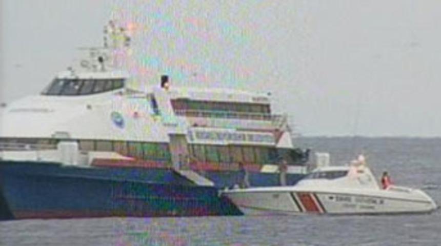 Deniz otobüsü kaçırıldı