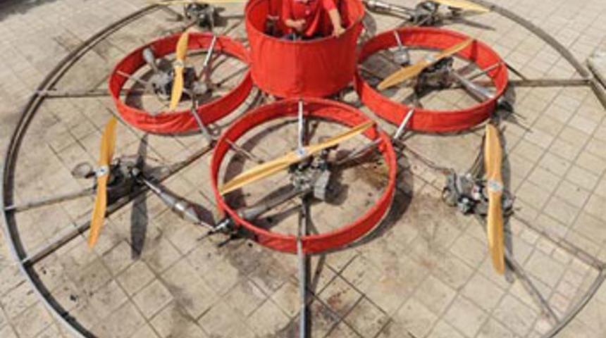 Bu da ev yapımı u&ccedil;an daire!