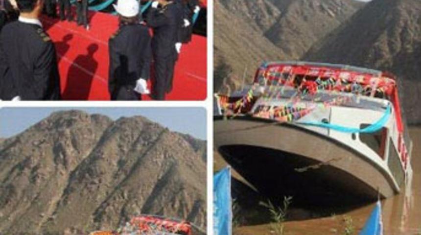 Suya inmesiyle batması bir oldu