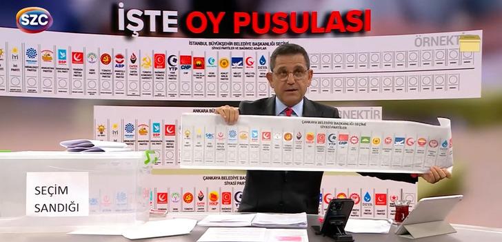 Fatih Portakal’dan canlı yayında oy kullanma provası! İlginç anlar yaşandı: ‘Çarşaf gibi 3 tane oy pusulası var’ G1
