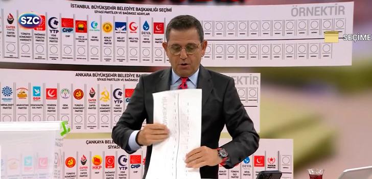 Fatih Portakal’dan canlı yayında oy kullanma provası! İlginç anlar yaşandı: ‘Çarşaf gibi 3 tane oy pusulası var’ G3