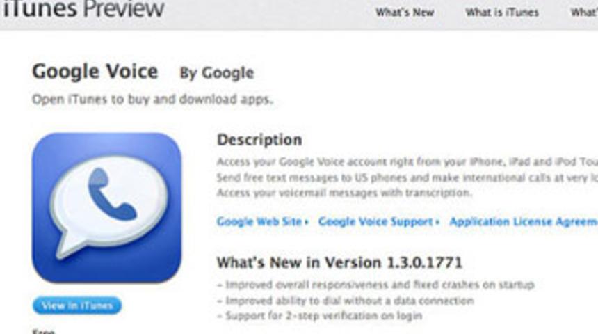 Google Voice geri &ccedil;ekildi