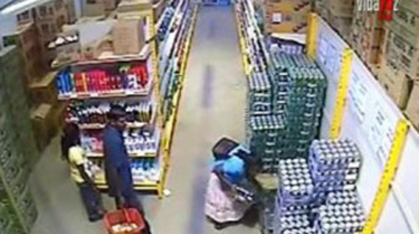 'Kadın bira kolisini saklayıp &ccedil;aldı'