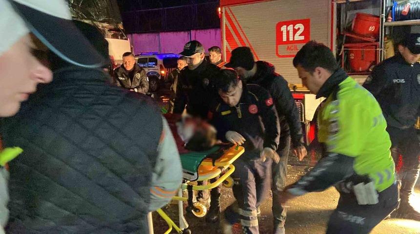 Sarıyer’de kontrolden çıkan beton mikseri karşı şeride geçip kamyonete çarptı: 1 ağır yaralı