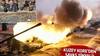 Kuzey Kore'den savaş sinyali: Dev tatbikat görüntülendi... ABD ve Güney Kore'ye rest: Ağır bedel ödeyecekler!