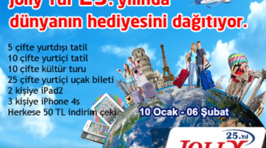 Jolly Tur 25. yıl Hediyesi Dağıtıyor!