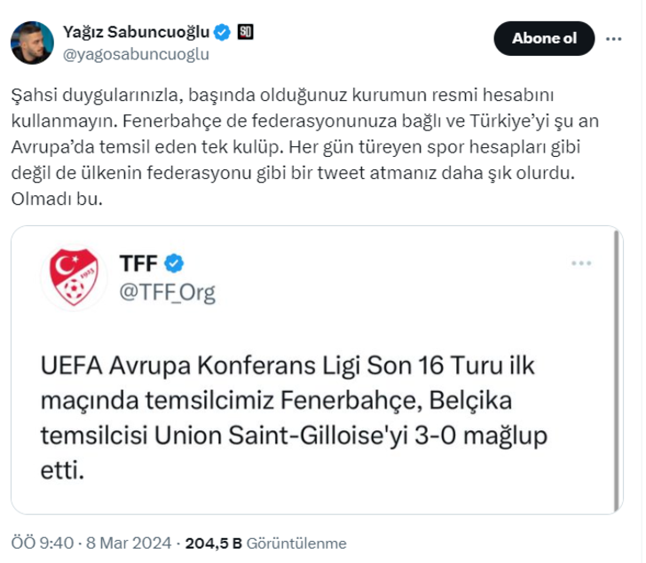 Fenerbahçe'nin zaferi sonrası TFF'nin o paylaşımına ateş püskürdüler! 'Utanmasanız onu da yapacaksınız' G3