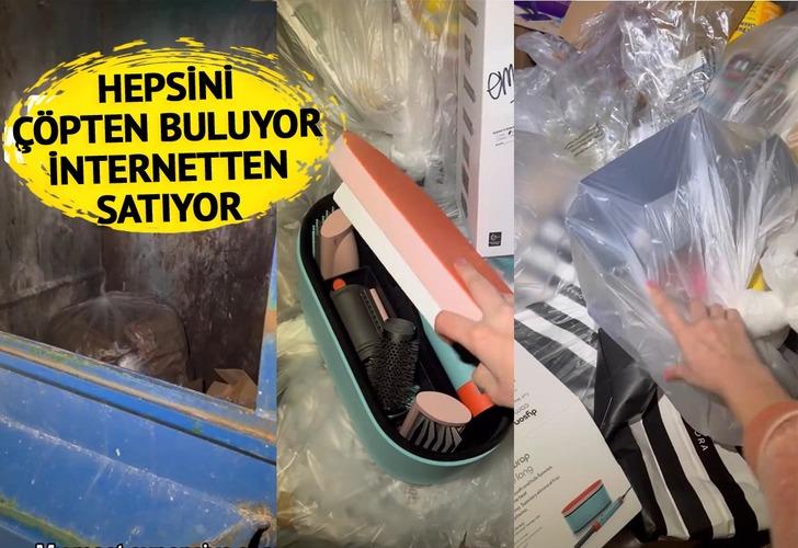 Düzenli olarak çöp kutularını karıştırıyor! Buldukları şaşkına çevirdi... Hepsini internetten satıyor