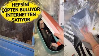 Düzenli olarak çöp kutularını karıştırıyor! Buldukları şaşkına çevirdi... Hepsini internetten satıyor