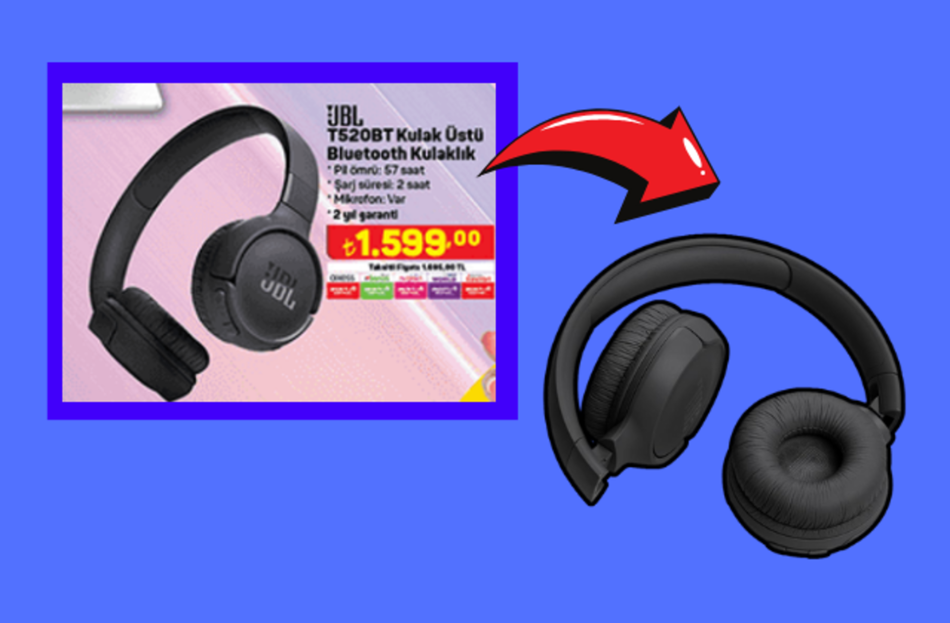 A101 Aldın Aldın Kataloğu'ndaki uygun fiyatlı JBL kablosuz kulaklığı sizin için inceledik