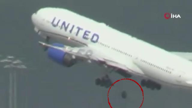 Yer: ABD! Uçak kalkarken bir anda tekerleği fırladı...
