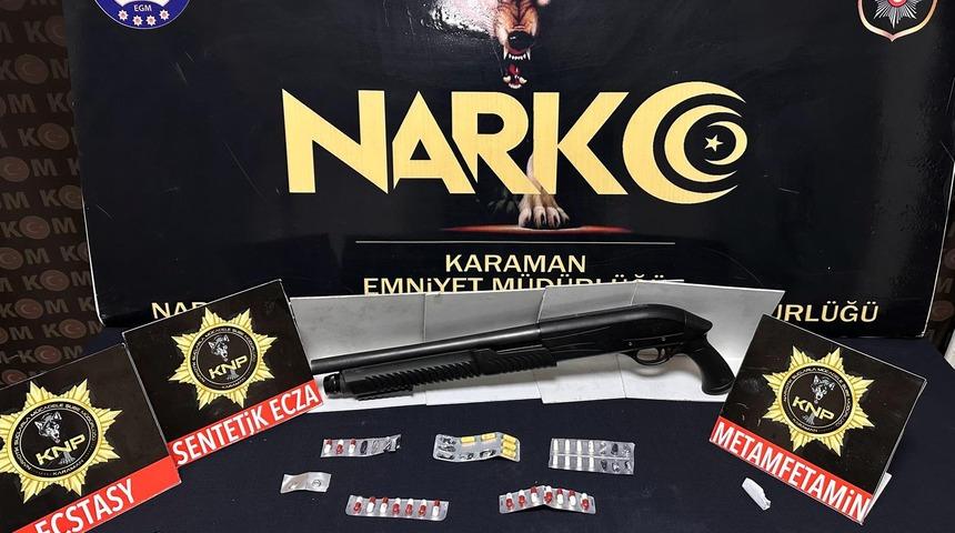 Karaman'da uyuşturucu operasyonunda yakalanan şüpheli tutuklandı