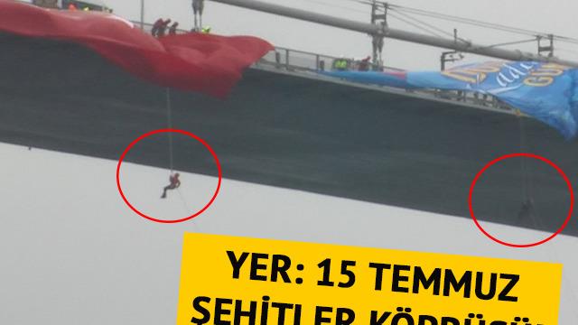 Nefes kesen gösteri! Kadın komandolar, 8 Mart'ta 15 Temmuz Şehitler Köprüsü'nden halatla iniş yaptı: İşte o anlar