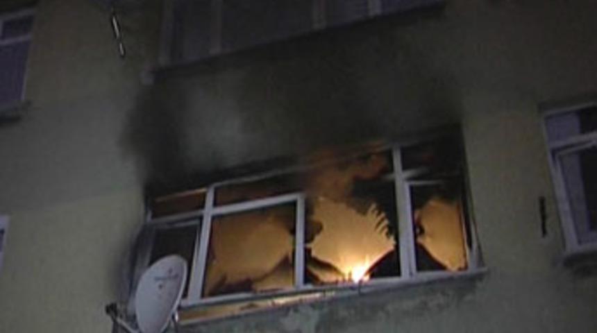 Karısına kızan koca evi yaktı