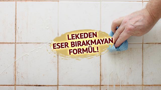Derz arası kirlerini silip süpürüyor! Fayanslarınızı tek seferde bembeyaz yapacak karışım
