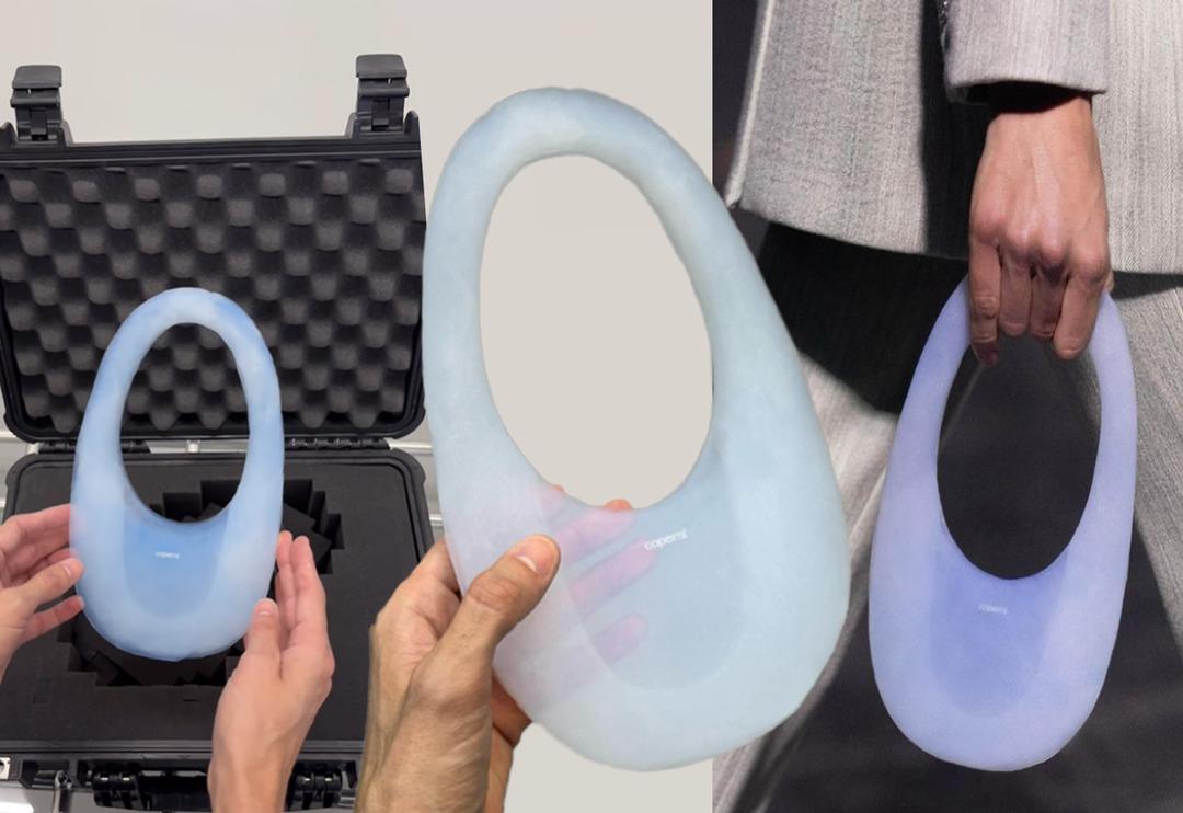 D&uuml;nya bu &ccedil;antayı konuşuyor! Paris Moda Haftası'na damga vurdu... Y&uuml;zde 99'u havadan oluşan &ccedil;anta olay oldu