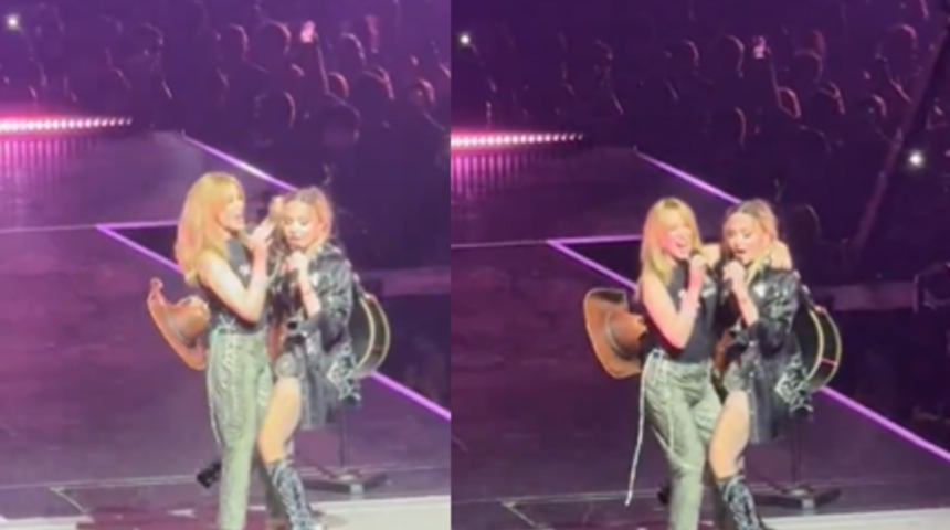 Madonna ve Kylie Minogue aynı sahnede! Çılgınca dans ettiler