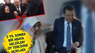 Sana börek, kete yaparım ama oy vermem sözleri gündem olmuştu! İmamoğlu ve Mahruze teyze 5 yıl sonra bir araya geldi: Oy tercihini açıkladı