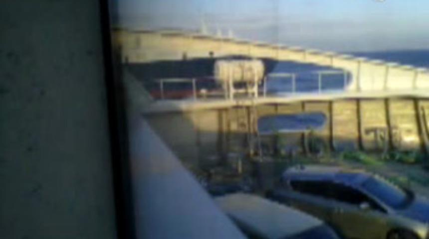 Feribot kazası cep telefonunda