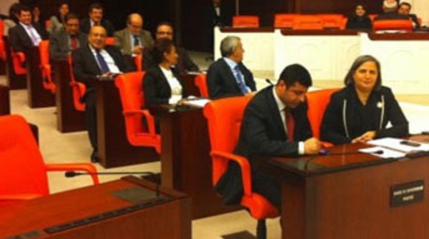 BDP'lilerden Meclis'te oturma eylemi