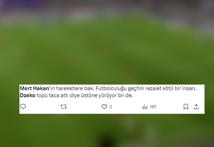 Fenerbahçe-Pendikspor maçında sahalarda ender rastlanacak olay! Mert Hakan Yandaş ile Dzeko tartışma yaşadı... G3
