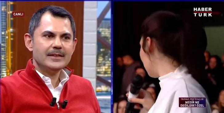 Murat Kurum'a o soru sordurulmadı! Canlı yayında mikrofonu bırakması istenen genç kız donakaldı G3
