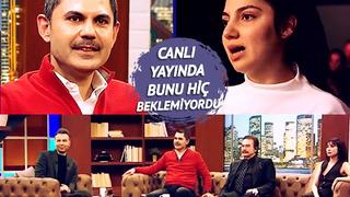 Murat Kurum'a o soru sordurulmadı! Canlı yayında mikrofonu bırakması istenen genç kız donakaldı