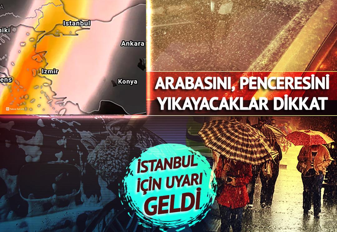 Arabanızın, evinizin camlarını yıkamayın! T&uuml;rkiye'ye d&uuml;n gece giriş yaptı: İstanbul'a &ccedil;amur yağmuru geliyor