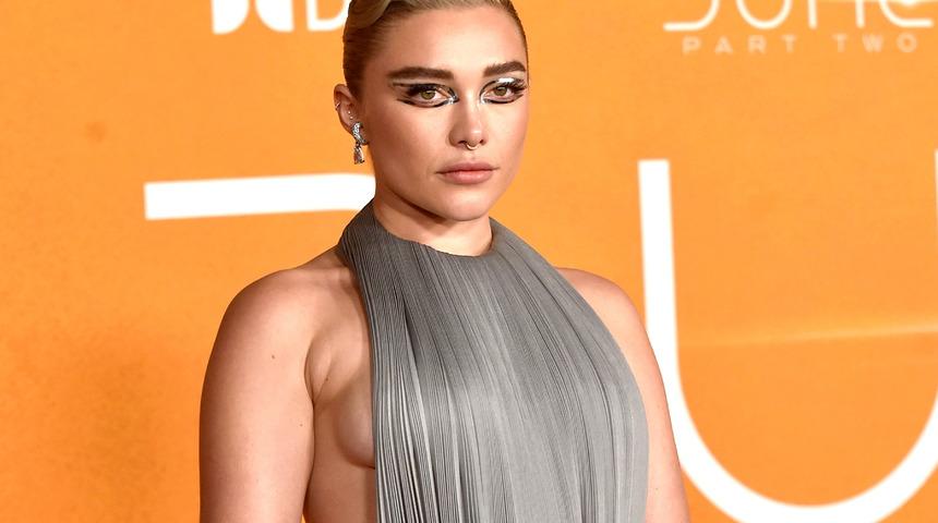 Çirkin yorumlar yıldırmadı! Florence Pugh Oscar partisinde dikkat çekti